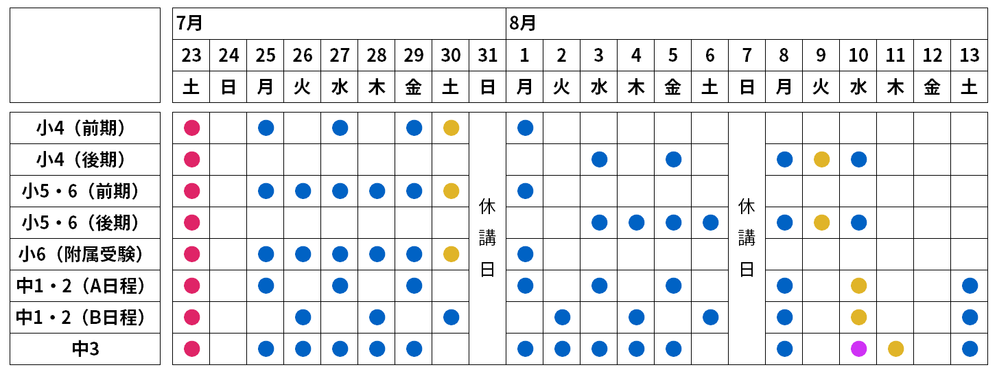 旭川_日程表