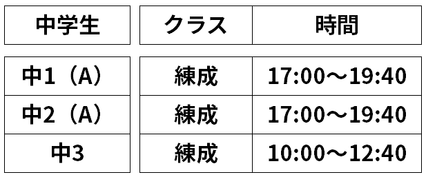 東光南スクール_中学生