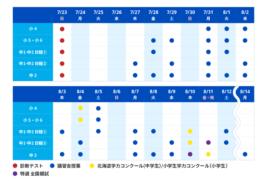 23夏期_集団LP_日程表_旭川