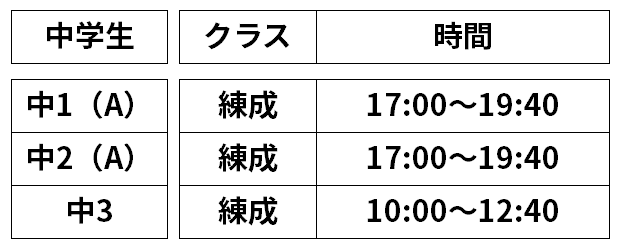 景雲スクール_中学生