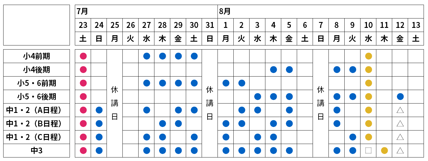 釧路_日程表